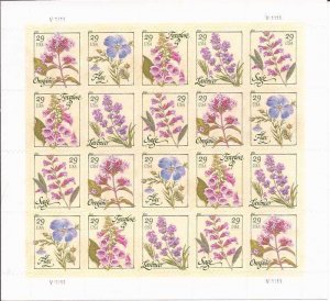 US Stamp - 2011 29c Herbs 20 Stamp Sheet - Scott #4505-9