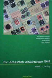 Die Sächsischen Schwärzungen 1945, Band 2 - Katalog (matasellos)