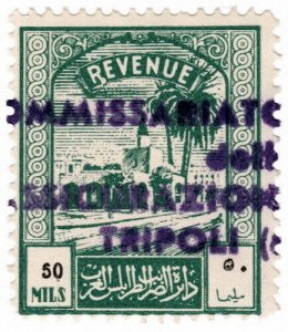 (I.B) BOIC (Tripolitania) Revenue : Duty Stamp 50m (1952)