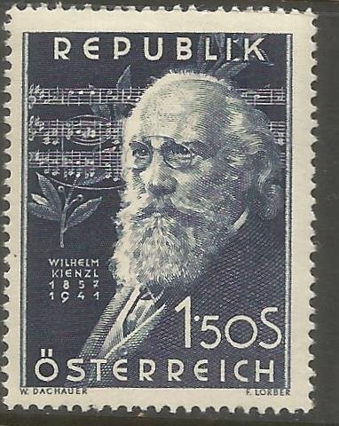 AUSTRIA  578  HINGED,  WILHELM KIENZL, COMPOSER