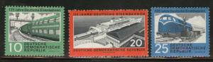 German DDR  Scott 529-31 1960 MNH** Railroad set CV$3.65