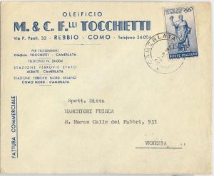 59891 - ITALY - POSTAL HISTORY: POSTMARK  1960 -  MOTORCYCLING  Road Safety