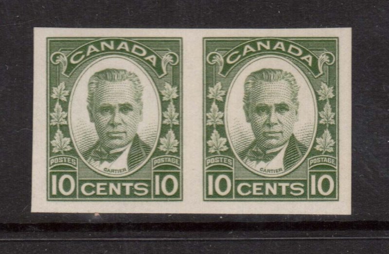 Canada #190a XF/NH Scarce Imperforate Pair 