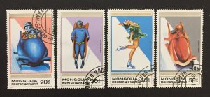 Mongolia  1990 #1777-80, Olympics, Used/cto.