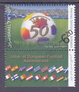 Israel 1558 MNH 2004 UEFA European Football Union 50th Anniversary Issue 