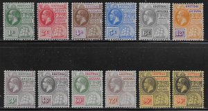 British Guiana Scott #'s 178 - 189 MH