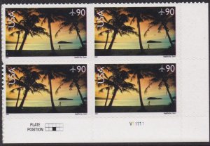 C143 Hagatna Bay Plate Block MNH