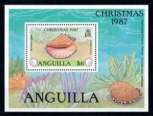 [99617] Anguilla 1987 Marine Life Sea shells Christmas Sheet MNH