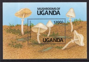 Uganda 946 Mushroom Souvenir Sheet MNH VF