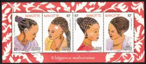 MAYOTTE 2011 Women's Hairstyles Sheet; Scott 267; MNH
