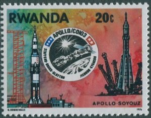 Rwanda 1976 SG776 20c Apollo Soyuz launches MNH