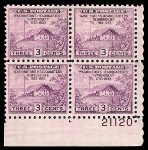 USA 727 Unused (MH) Plate Block of 4