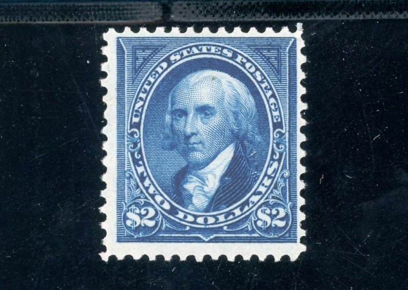 USAstamps Unused FVF US 1895 $2 Bureau Issue Madison Scott 277 OG MLH 