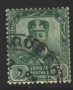 Johore Sc#103 Used - Paquebot Cancel