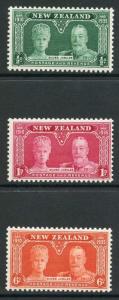 New Zealand SG573/5 1935 Silver Jubilee Set M/M