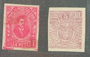 Colombia #217/220 Unused Single