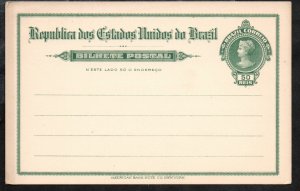 1907 Brazil Postal Card 32 Mint