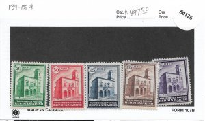 San Marino: Sc #134-138, MH (50126)