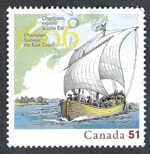 Canada #2155 51¢ Champlain Surveys the East Coast (2006). Used.