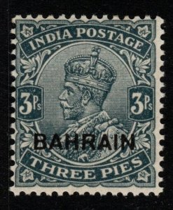 BAHRAIN SG1 1933 3p SLATE MTD MINT