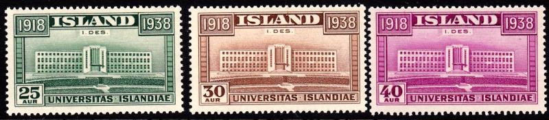 Iceland - #209 - 211 Mint NH CV $40.00 - L@@K!