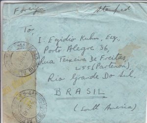 1949, Bombay, India to Rio Grande, Brazil, Censored, See Remark (C3436)