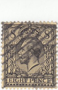 Scott # 169 - 8p - Black - King Edward VII - Used