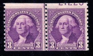 EFO #722 - 3c Washington Joint Line Coil pair w/ Partial Plate# ⭐⭐⭐⭐⭐