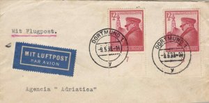 1939 Germany - Reich, Michel n . 691 two specimens with lower edge ...
