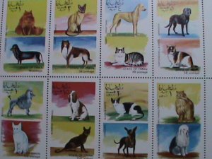 OMAN  WORLD FAMOUS CATS AND DOGS MNH SHEET VF WE SHIP TO WORLWIDE AND COMBINE