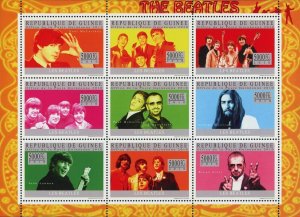 The Beatles Stamp Music Band Paul Ringo George John S/S MNH #7399-7407