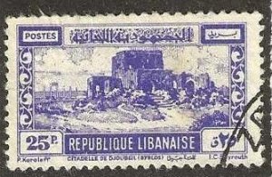 Lebanon 232, used, 1949.  (T40a)