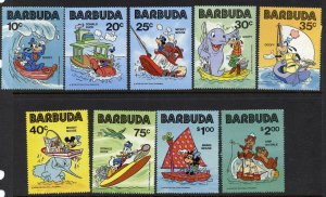 Barbuda 478-86  MNH - Disney, Boat, Fish, Pig, Cartoons