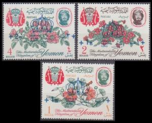 1967 Yemen (Kingdom) 341-343 Overprint - # 185-187 6,00 €