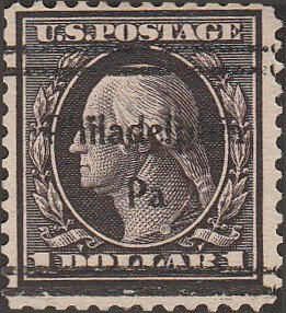 C@ # 342 Used Violet Brown George Washington