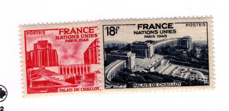 France #605-606 - Used - CAT VALUE $1.10