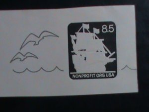 ​UNITED STATES-1985-SC#U 610 MAY FLOWER   MINT CUT SQUARE ENVELOPE VERY FINE