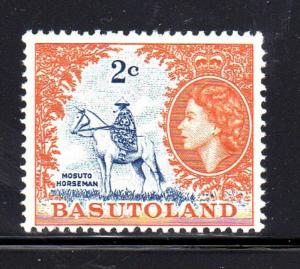 BASUTOLAND #74  1962  2p  MOSOTHO HORSEMAN   MINT  VF NH  O.G