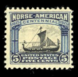 United States, 1910-30 #621 Cat$19, 1925 5c dark blue, never hinged