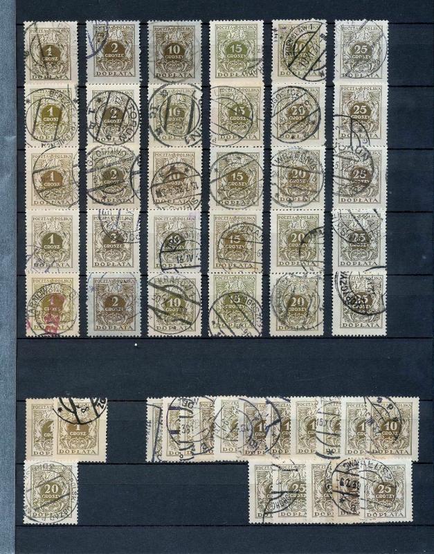 POLAND 1924/45 Surcharges Dues MH MNH Used (Appx 190 Items)(JJ834