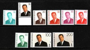 Belgium-Sc#1516//1535-unused NH definitive-King Albert II-1993-8-