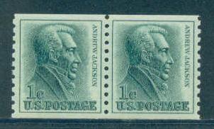 1225 1c Jackson Fine MNH Pair