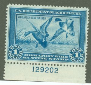 United States #RW1  Single