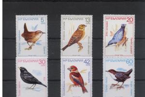 Bulgaria 1987 Songbirds 6 v MNH Scott #3281-3286