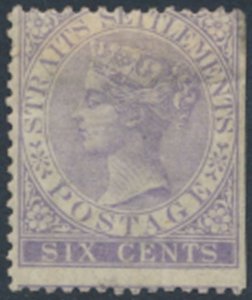 Straits Settlements    SC# 12 MH  spacefiller see details & scans