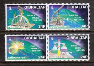 Gibraltar 654a,656a MNH VF