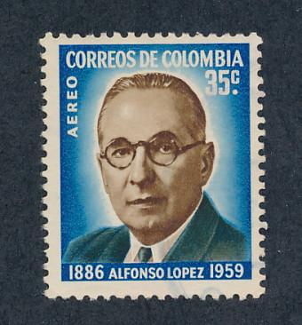 Colombia 1961 Scott C394 used - 35c, Alfonso Lopez