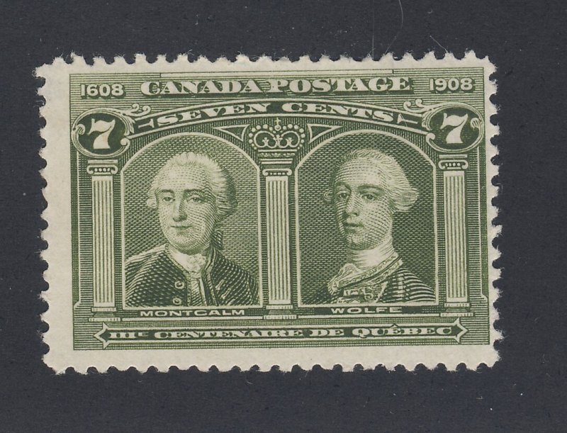 Canada 1908  Quebec Stamp #100-7c MHR Fine+ Guide Value= $80.00