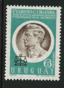 Uruguay Scott C358 MNH**  Evaristo C. Ciganda Lawyer