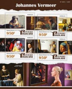 TOGO 2015 SHEET VERMEER ART PAINTINGS tg15511a